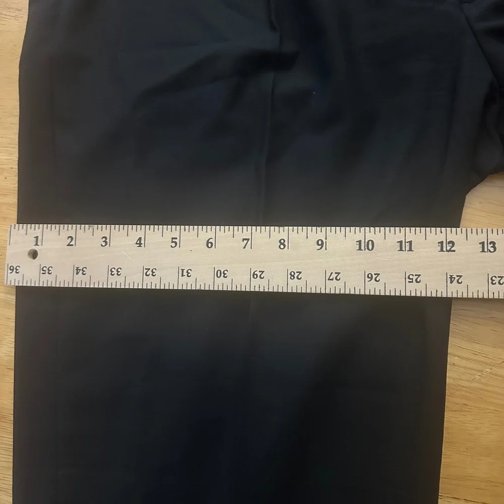 Brooks Brothers 346 Mens Black Pleated Wool Stretch Dress Pants W40 L33‎